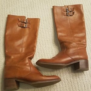 J. Crew Warm Sienna Tall Leather Riding Boots